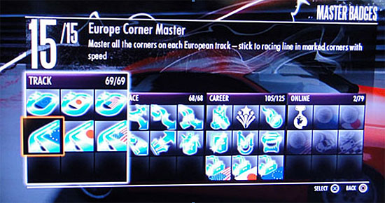 Need for Speed Shift - Master Badges