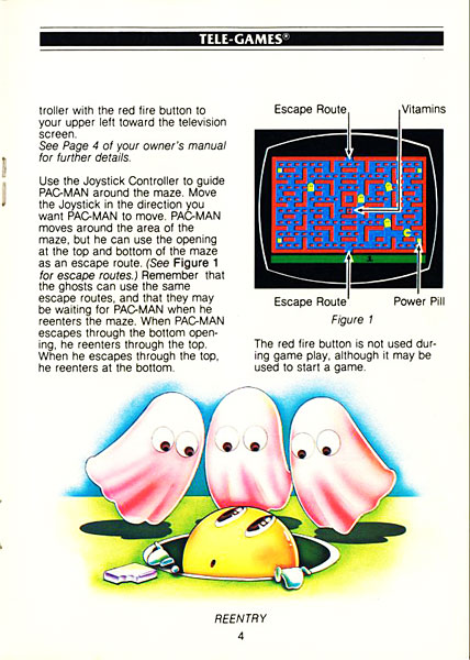 Pac-Man: Página do Manual Original - Atari 2600 - AntonioBorba.com