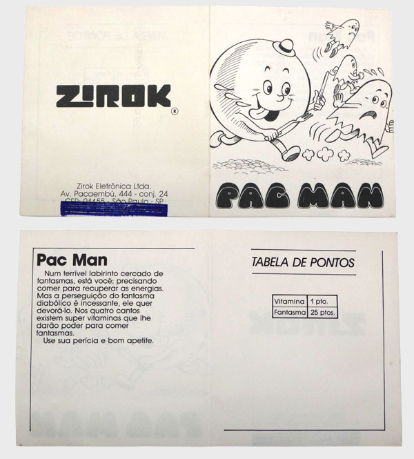 O Manual mais Resumido do Mundo - Pac-Man Atari 2600 da Marca Zirok - AntonioBorba.com