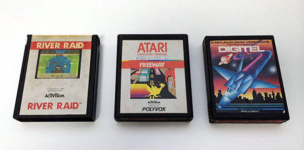 Jogos River Raid, Freeway e Pac-Man - Atari 2600 - AntonioBorba.com