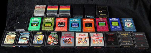 Atari Frente de Madeira - 25 Cartuchos - AntonioBorba.com