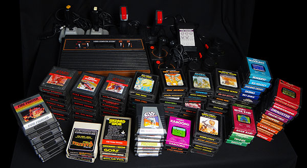 VENDIDO: Atari Importado Frente de Madeira com 125 Jogos