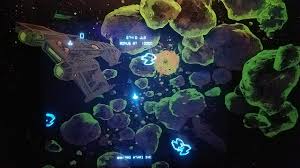 Asteroids Deluxe - Tela 3D