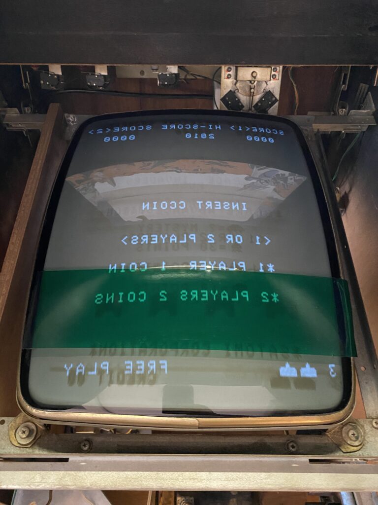Arcade Space Invaders Japonês da Taito - Monitor Após a Retirada de Gels - AntonioBorba.com