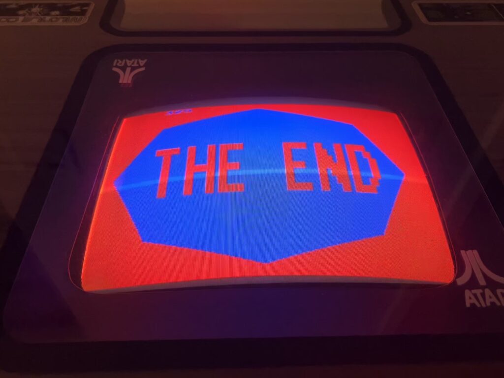 Arcade Missile Command - Tela Final The End