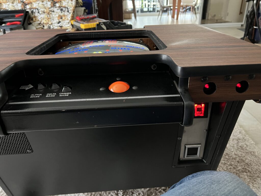 Atari Cocktail Missile Command with Illuminated Trackball