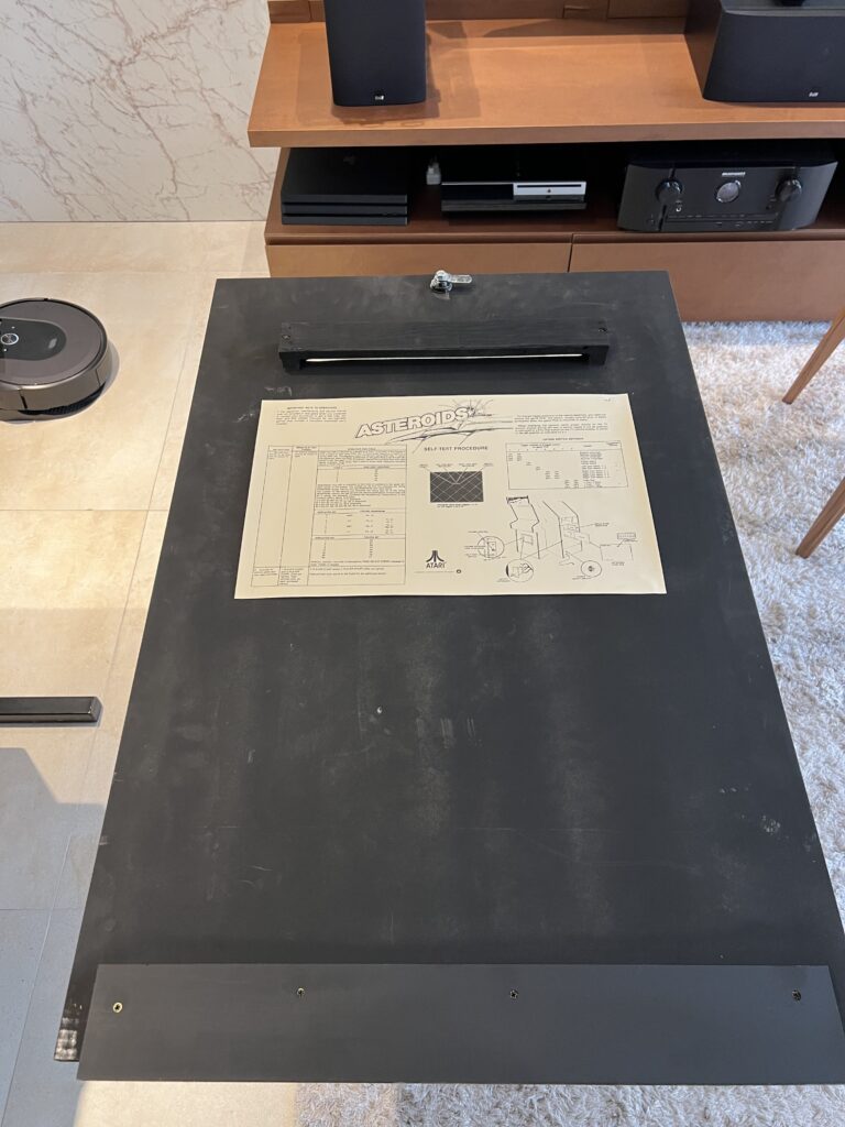 Arcade Asteroids - Atari - Back Door Diagram