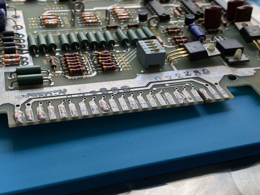 Atari PCB Edge Connector Cleaning and DeoxIT Application