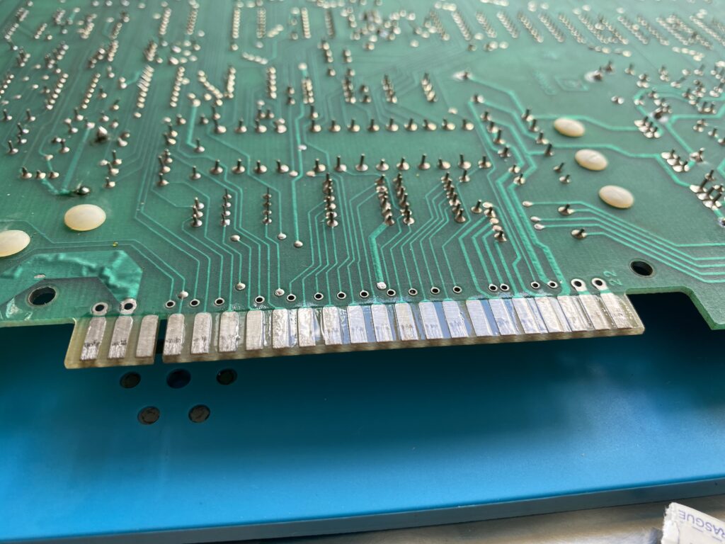 Atari PCB Edge Connector Cleaning and DeoxIT Application