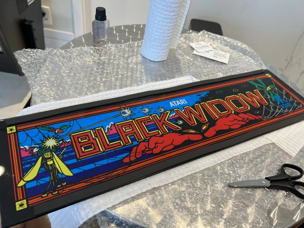Black Widow Color Vector Arcade - Marquee Restore