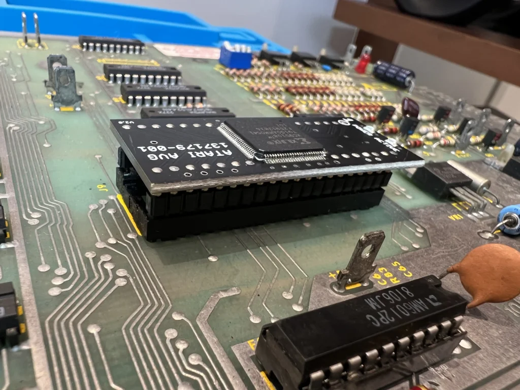 Atari Black Widow Arcade PCB - AVG Chip Upgrade Replacement