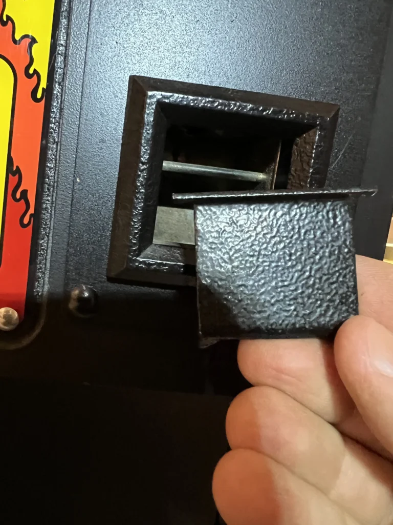 Joust Cocktail Arcade by Williams - Coin Door Flap