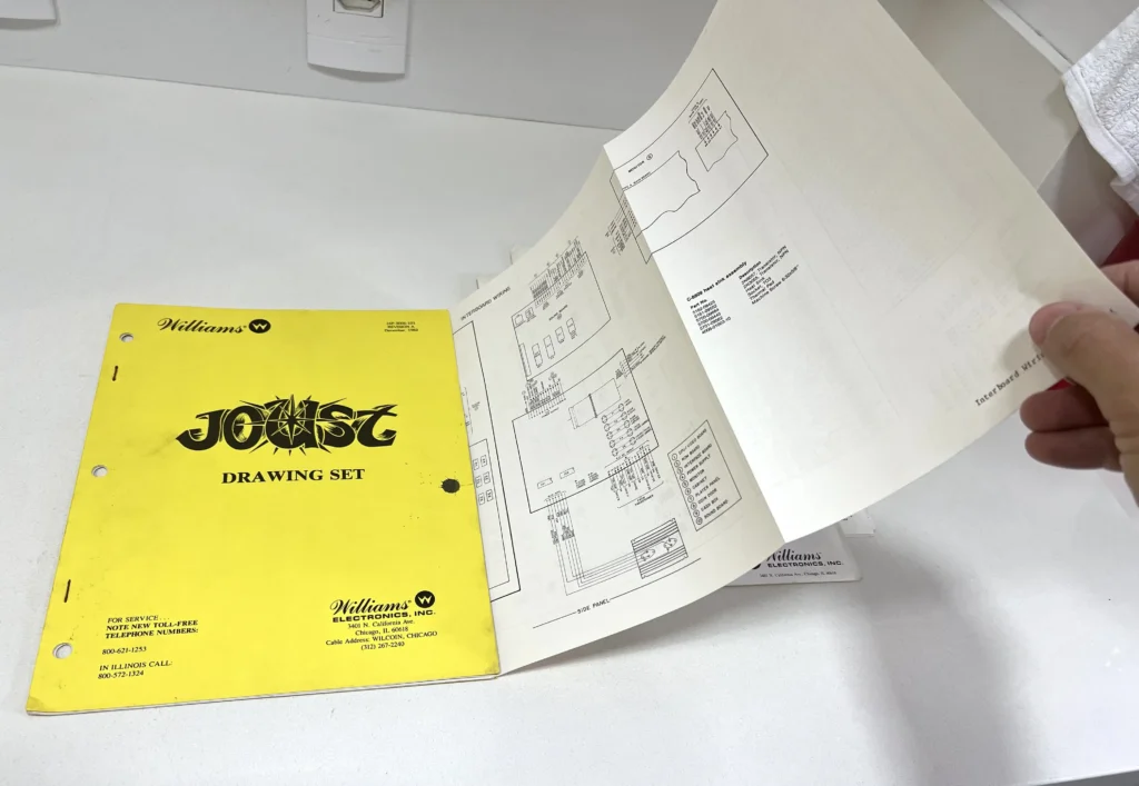 Joust Cocktail Arcade by Williams - Original Manuals