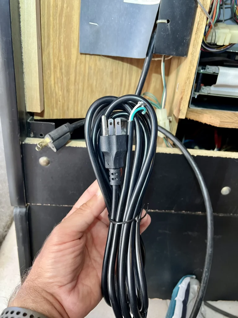 Track & Field Cocktail Arcade Restore - Power Cord