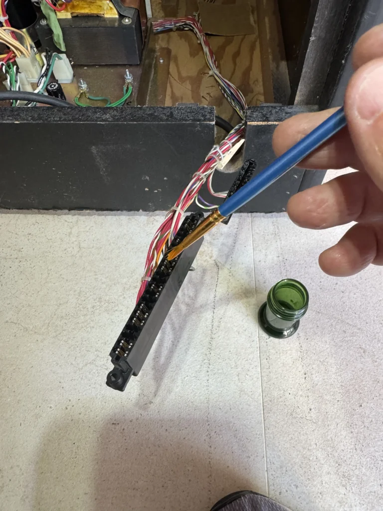 DeoxIT Brush Application on Arcade Edge Connectors DeoxIT Brush Application on Arcade Edge Connectors