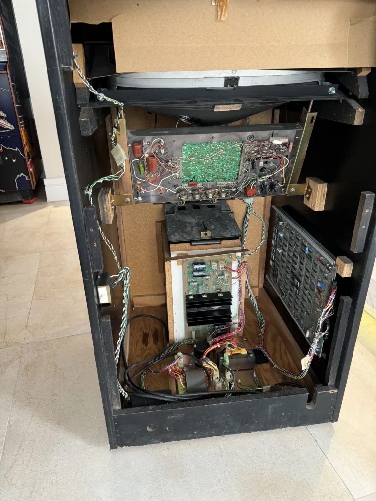 Warlords Atari Arcade Game Upright Cabinet - Inspection Warlords Atari Arcade Game Upright Cabinet - Inspection