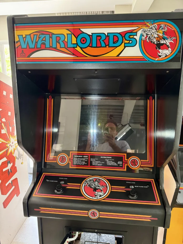 Warlords Atari Arcade Game Upright Cabinet - Inspection Warlords Atari Arcade Game Upright Cabinet - Inspection