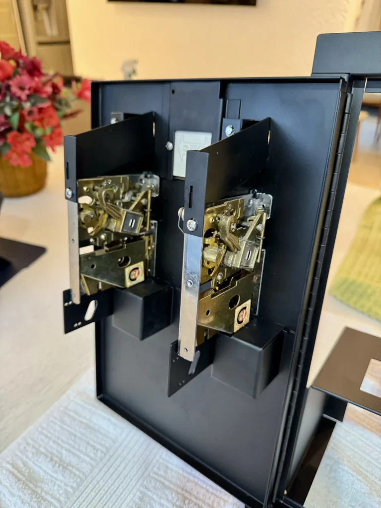 Tank II Arcade Cabinet by Kee Games - Coin Door Tank II Arcade Cabinet by Kee Games - Coin Door