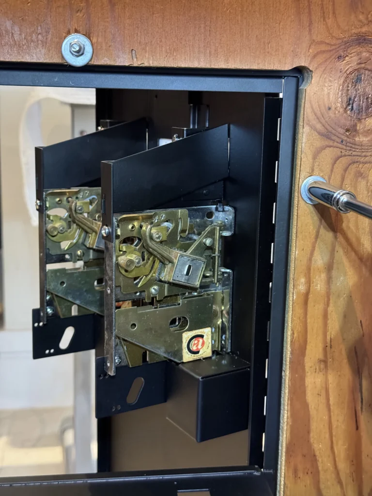 Tank II Arcade Cabinet by Kee Games - Coin Door Tank II Arcade Cabinet by Kee Games - Coin Door