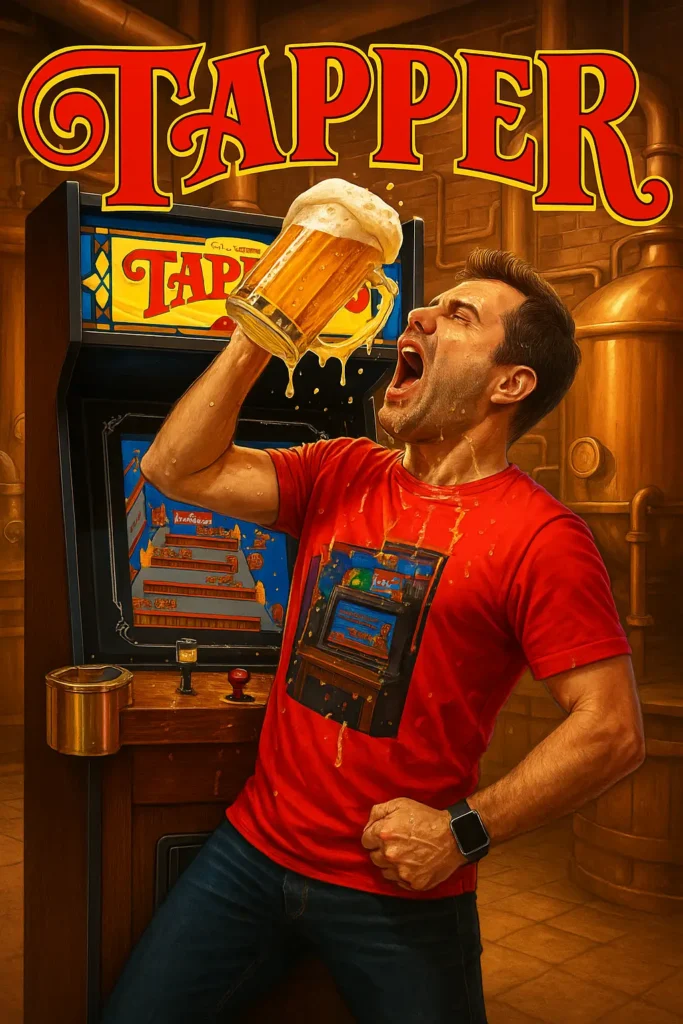 Tapper Arcade Game by Bally Midway - AI Gererated Video Cover Tapper Arcade Game by Bally Midway - AI Gererated Video Cover