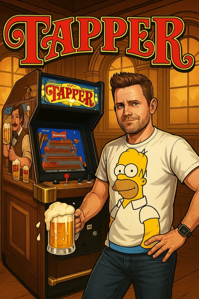 Tapper Arcade Game by Bally Midway - AI Gererated Video Cover Tapper Arcade Game by Bally Midway - AI Gererated Video Cover