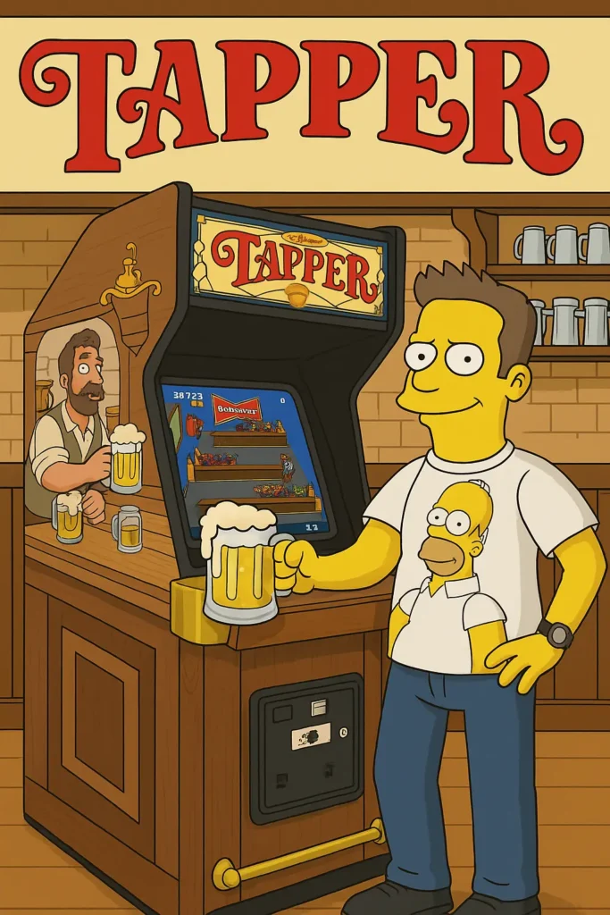 Tapper Arcade Game by Bally Midway - AI Gererated Video Cover Tapper Arcade Game by Bally Midway - AI Gererated Video Cover