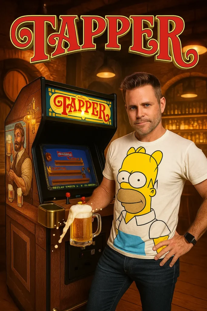 Tapper Arcade Game by Bally Midway - AI Gererated Video Cover Tapper Arcade Game by Bally Midway - AI Gererated Video Cover