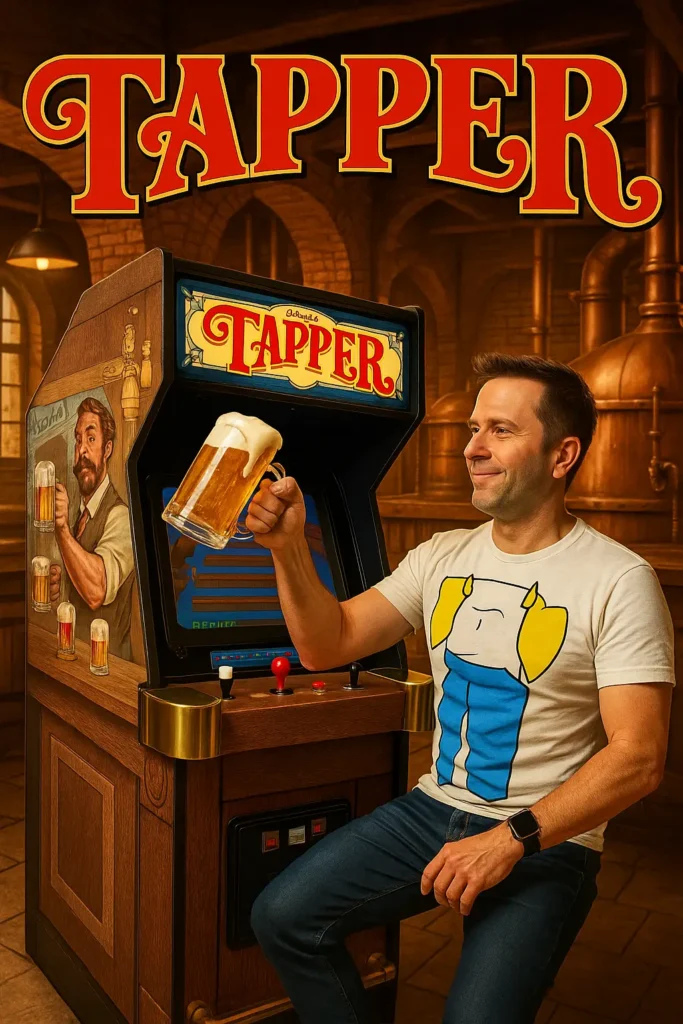 Tapper Arcade Game by Bally Midway - AI Gererated Video Cover Tapper Arcade Game by Bally Midway - AI Gererated Video Cover