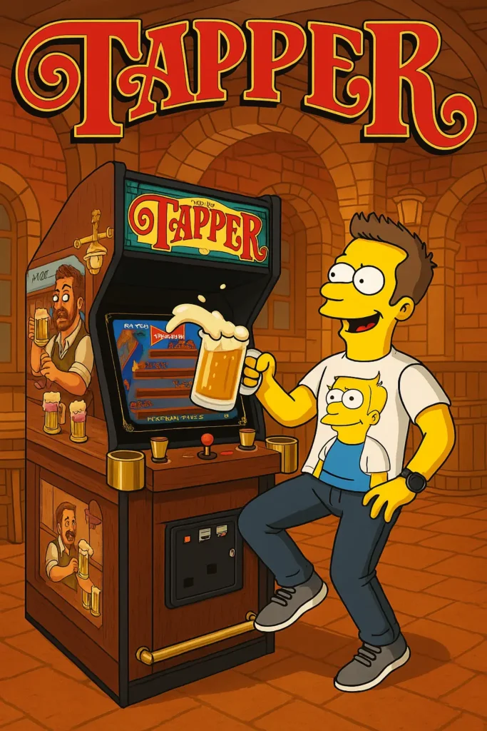 Tapper Arcade Game by Bally Midway - AI Gererated Video Cover Tapper Arcade Game by Bally Midway - AI Gererated Video Cover