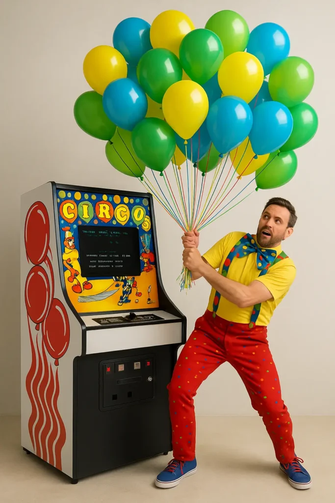Circus Arcade Game by Exidy - Antonio Borba - AI Video Cover Circus Arcade Game by Exidy - Antonio Borba - AI Video Cover
