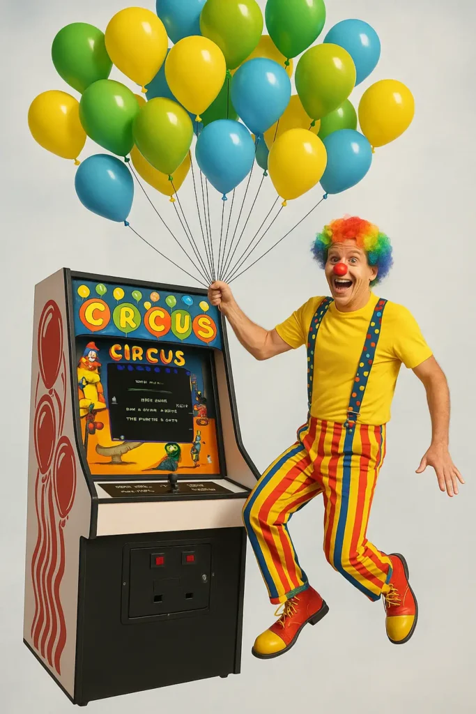 Circus Arcade Game by Exidy - Antonio Borba - AI Video Cover Circus Arcade Game by Exidy - Antonio Borba - AI Video Cover