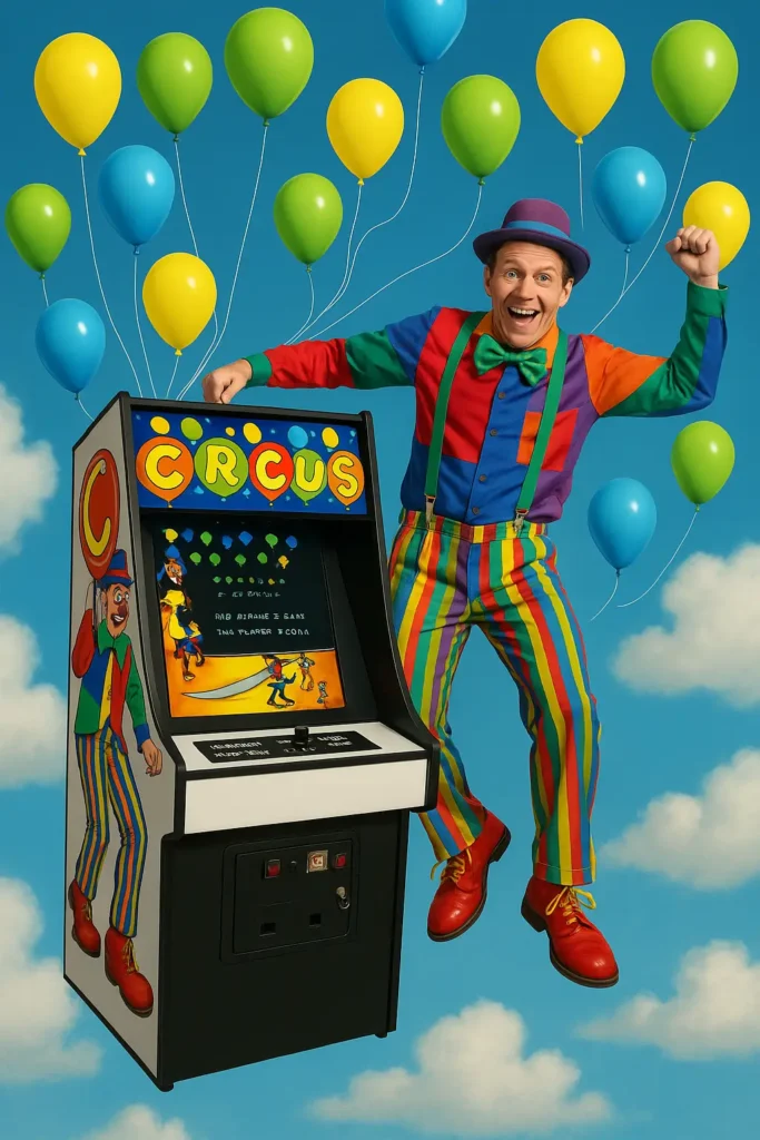 Circus Arcade Game by Exidy - Antonio Borba - AI Video Cover Circus Arcade Game by Exidy - Antonio Borba - AI Video Cover