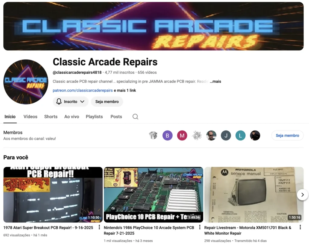 Classic Arcade Repairs - YouTube Channel by Sean Dotson Classic Arcade Repairs - YouTube Channel by Sean Dotson