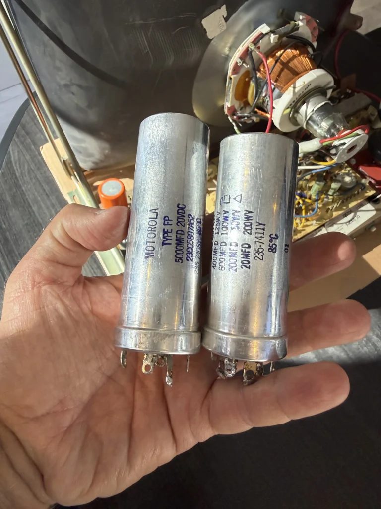 Inca Arcade Cabinet by PMC Electronics - Motorola XM-501 Monitor B+ Filter Caps