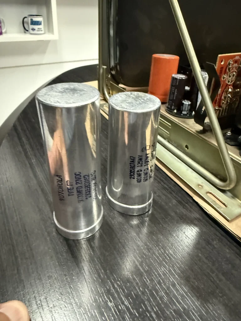 Inca Arcade Cabinet by PMC Electronics - Motorola XM-501 Monitor B+ Filter Caps