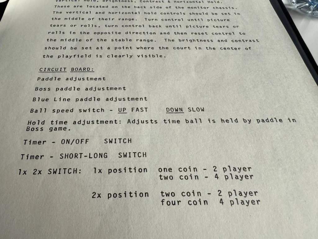 Inca Arcade Cabinet by PMC Electronics - Boardset Paddles Calibration Inca Arcade Cabinet by PMC Electronics - Boardset Paddles Calibration