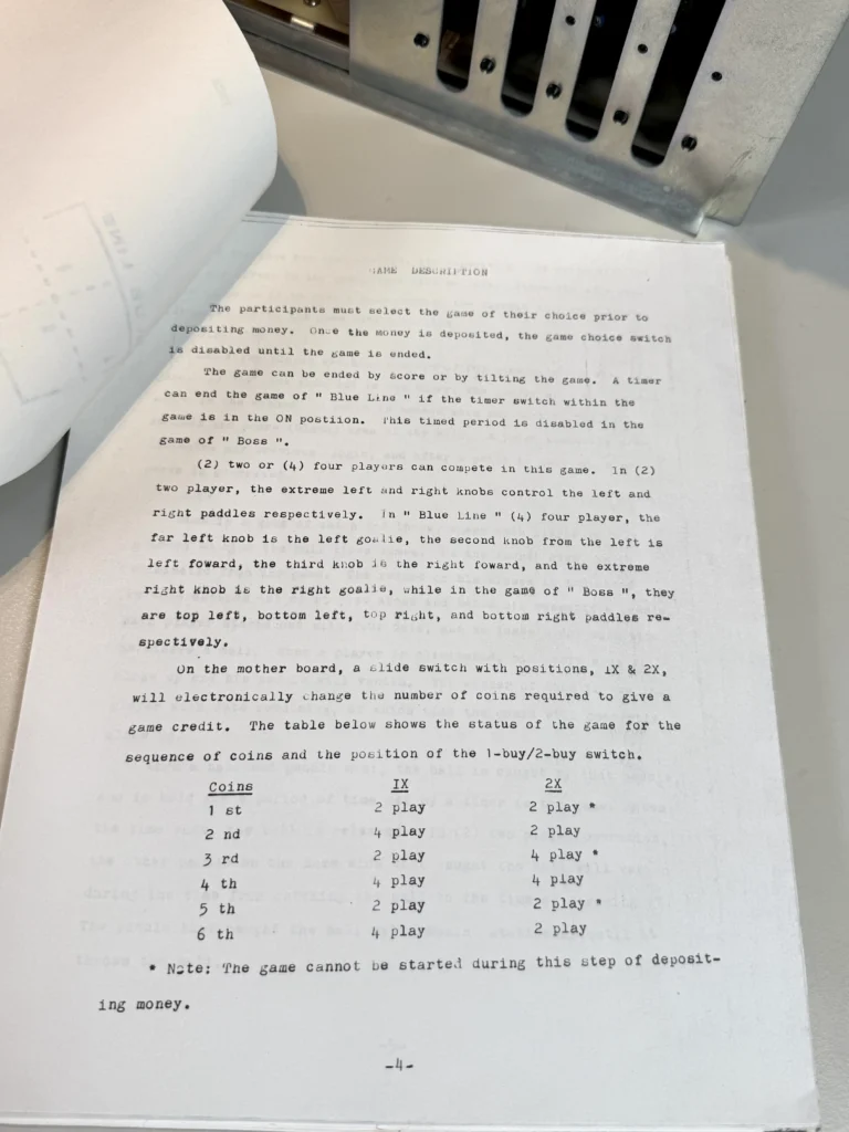 Inca Arcade Cabinet by PMC Electronics - Operation Manual Inca Arcade Cabinet by PMC Electronics - Operation Manual