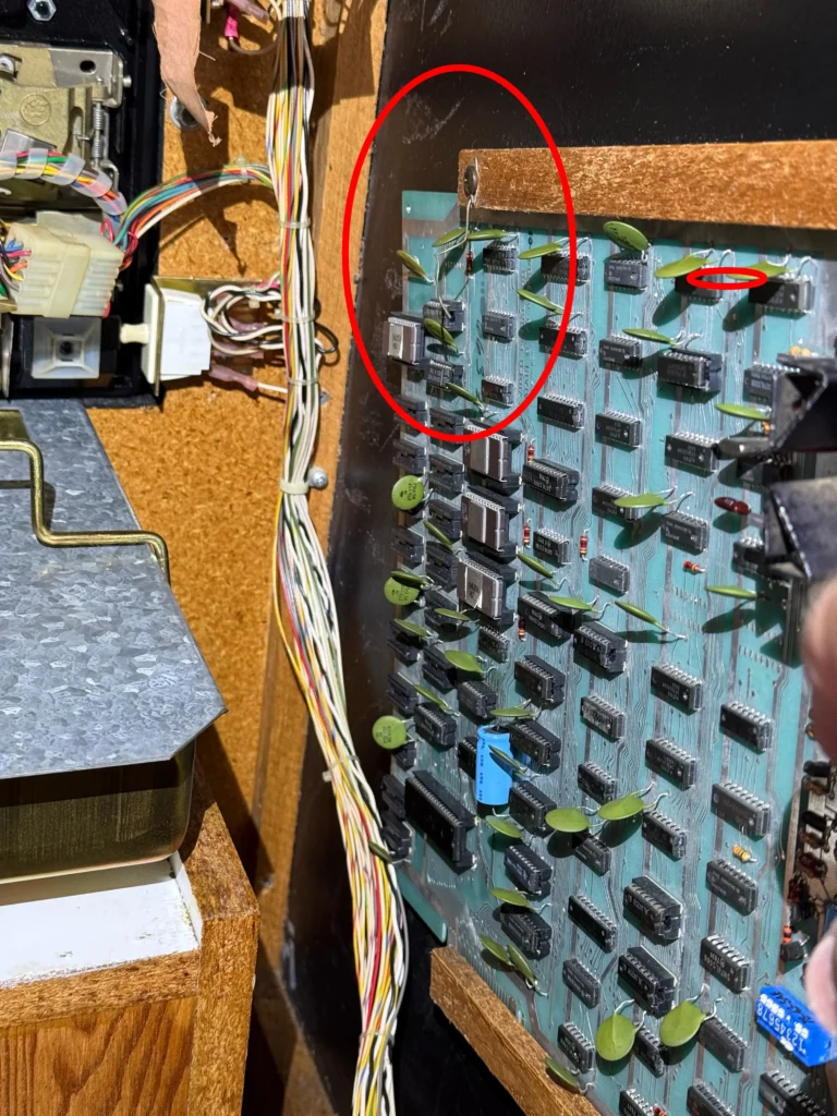 Atari Video Pinball Arcade - PCB Repaired and Installed Atari Video Pinball Arcade - PCB Repaired and Installed