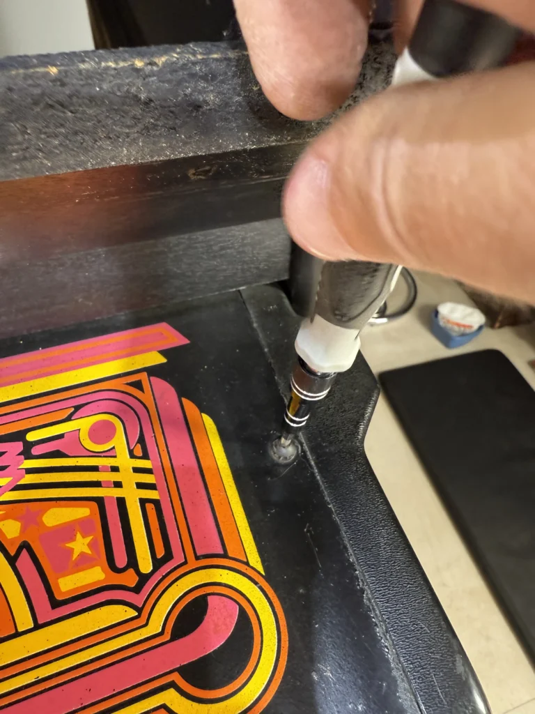 Atari Video Pinball Arcade - Control Panel Disassembly