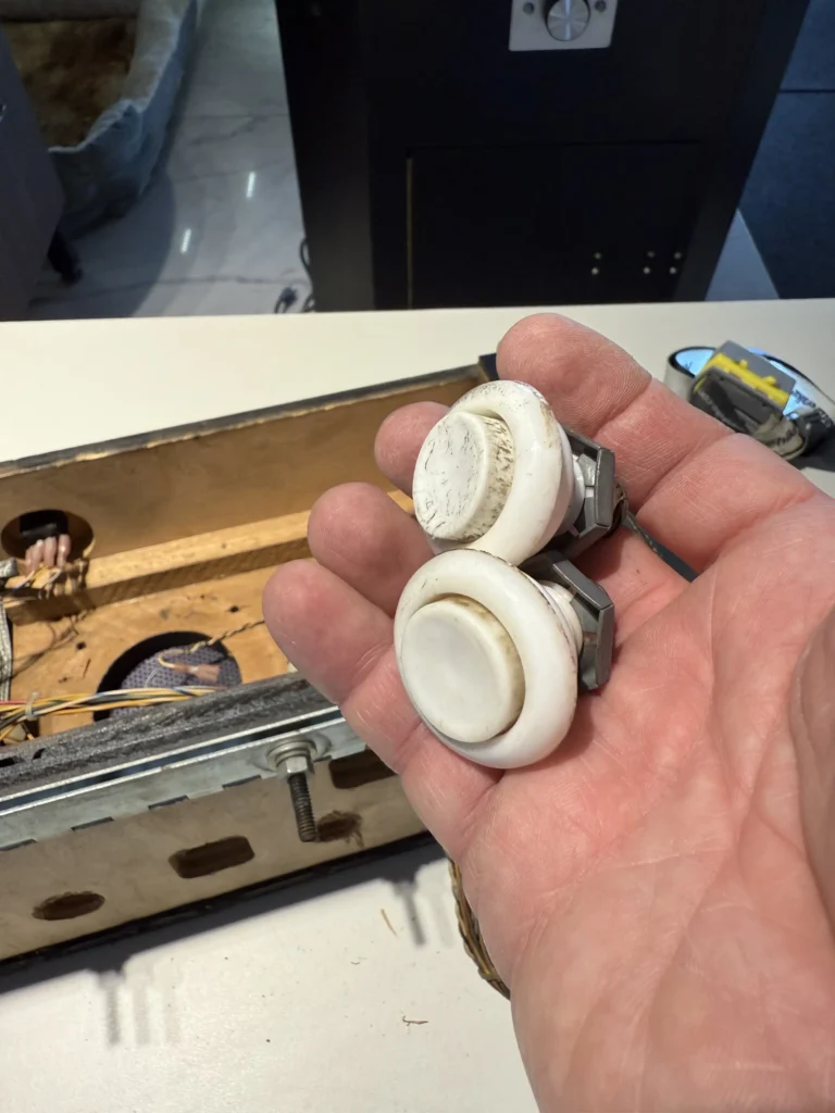 Atari Video Pinball Arcade - Control Panel Disassembly