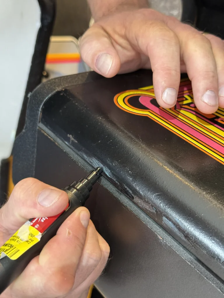 Atari Video Pinball Arcade - Control Panel Finishing Atari Video Pinball Arcade - Control Panel Finishing