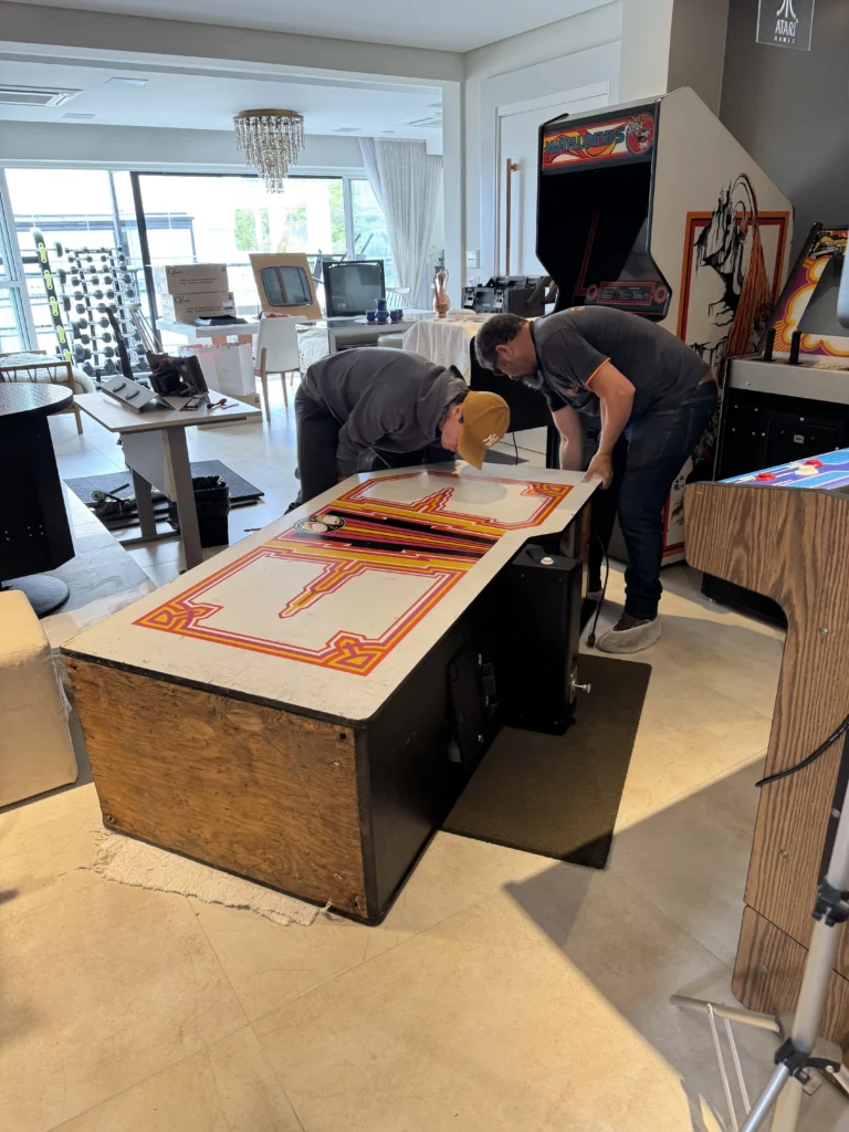 Atari Video Pinball Arcade - Leg Levelers Atari Video Pinball Arcade - Leg Levelers