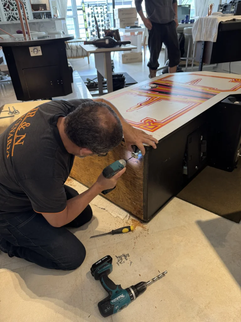 Atari Video Pinball Arcade - Leg Levelers Atari Video Pinball Arcade - Leg Levelers