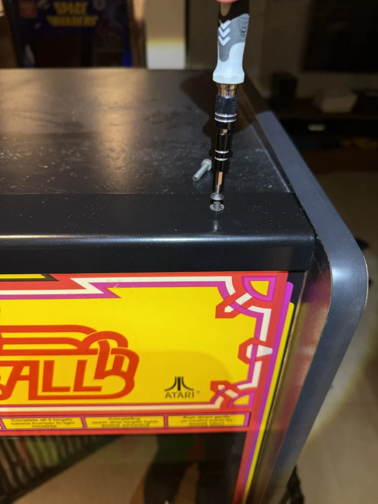 Atari Video Pinball Arcade - Marquee Install Atari Video Pinball Arcade - Marquee Install