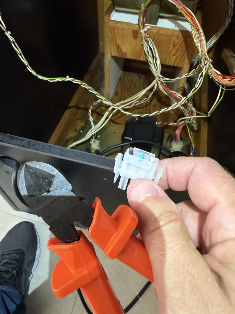 Atari Video Pinball Arcade - Power Cord Metal Plate Atari Video Pinball Arcade - Power Cord Metal Plate