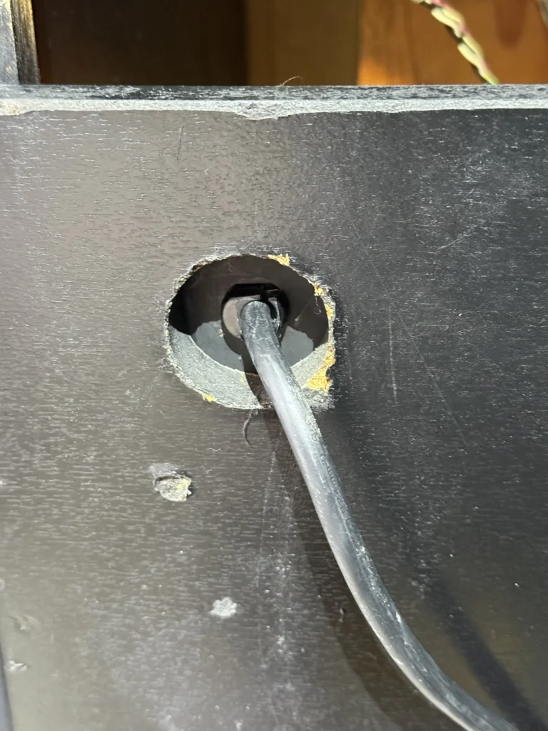 Atari Video Pinball Arcade - Power Cord Metal Plate Atari Video Pinball Arcade - Power Cord Metal Plate