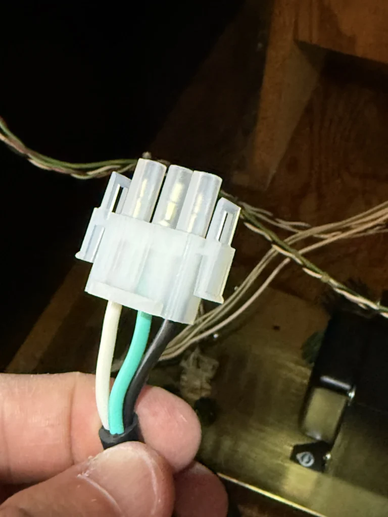 Atari Video Pinball Arcade - Power Cord Metal Plate Atari Video Pinball Arcade - Power Cord Metal Plate