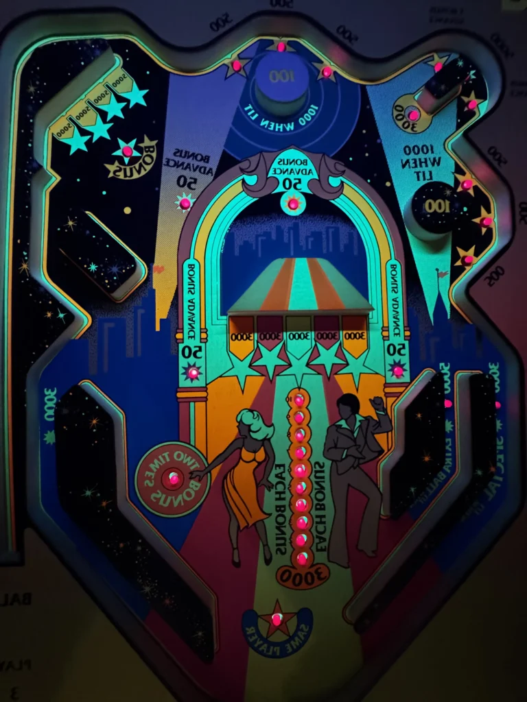 Atari Video Pinball Arcade - UV Light/Black Light Testing Atari Video Pinball Arcade - UV Light/Black Light Testing