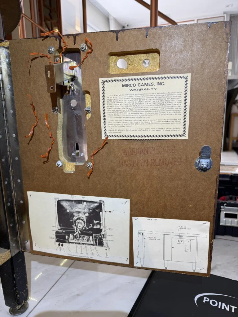 Mirco Challenge Arcade Game - Coin Door Restore