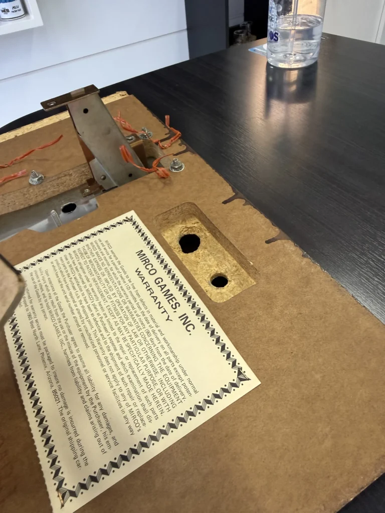 Mirco Challenge Arcade Game - Coin Door Restore